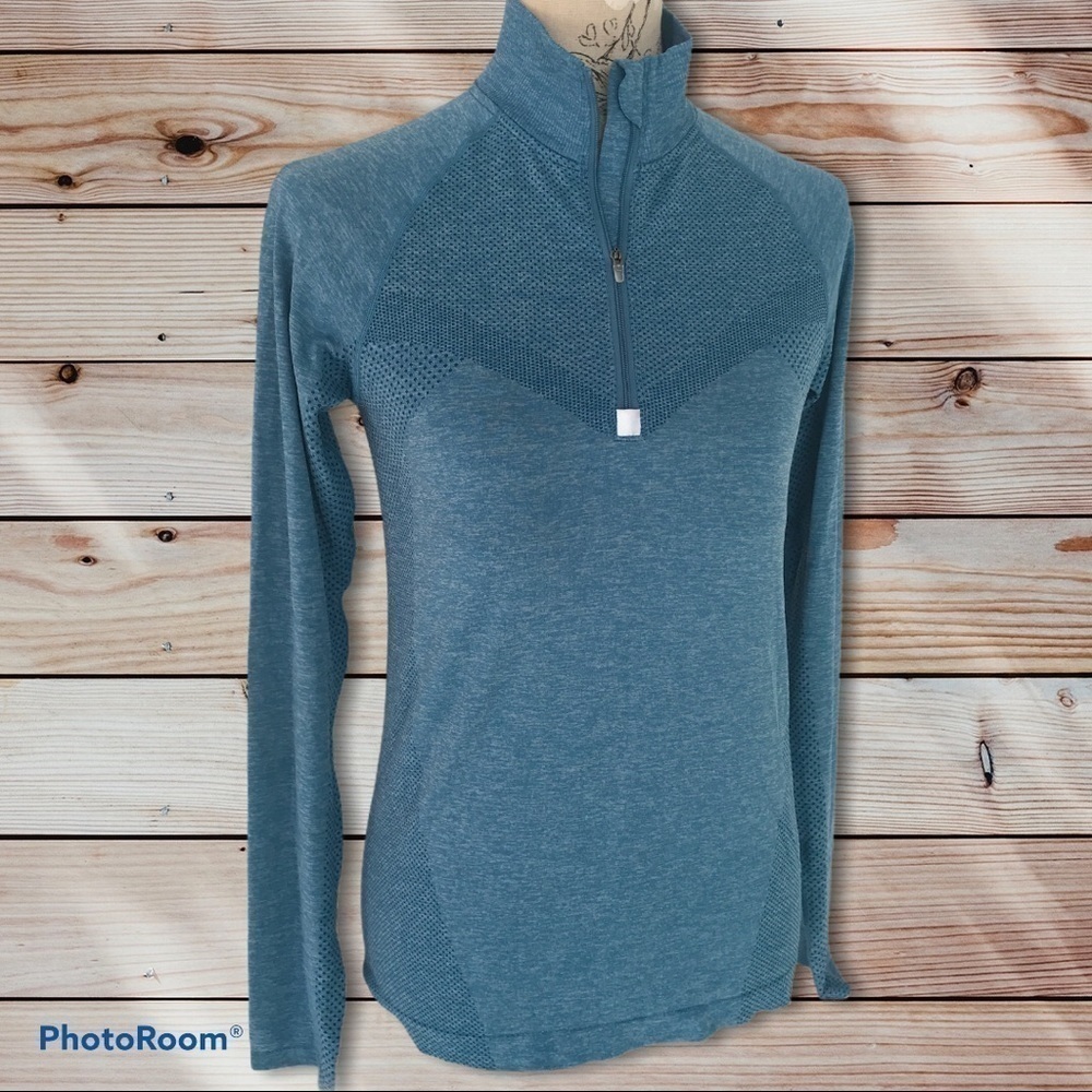 🆕 Champion Gear Blue 1/4 Zip Top S